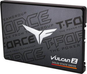 eam Group T-Force Vulcan Z Internal Solid State Drive, 2.5" Form Factor, 256GB Capacity, SATA III Interface, Noise Reduction, Gray | T253TZ256G0C101
