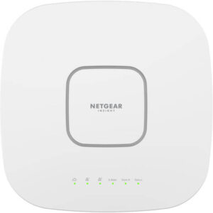 Netgear AX6000 Tri-Band PoE Multi-Gig WiFi 6 Access Point, WPA3 & 8 Separate Wireless Networks, Up to 6 GB/s Throughput, 2.4 GHz / 2 x 5 GHz (Tri-Band), 2.5G & 1G Ports, White | WAX630