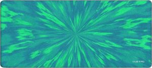 Huepad Isoflow Series Premium Mousepads, HYDRAGLIDE Fabric Gaming Mouse Pad, XL Desk Pad with Carry Case Tube, 3mmThickness, Atomic Green | HP9040-ISF-HJ-AG