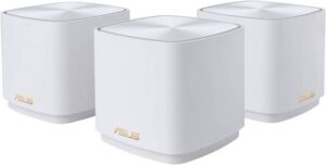 ASUS ZenWiFi XD4 Plus AX1800 Dual Band / Mesh WiFi 6 System, 2 Ethernet LAN Ports, Up to 4800 sqft. 5+ Rooms Coverage, AiMesh Supported, Parental Controls, 3 Pack, White | 90IG07M0-MO3C40