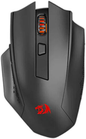 Redragon M994 Woki Wireless Bluetooth Gaming Mouse, 26000 DPI, 3-Mode Connection, BT 2.4G Wireless/Wired, 6 Macro Programmable Buttons, Black | M994