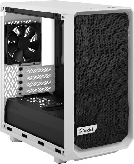Fractal Meshify 2 Mini mATX Computer Case, 2x Dynamic X2 Fan Included, Up to 280mm Radiator & 7x 120mm Fan Support, Tempered Glass Panel, Bolt-Free Glass, White | FD-C-MES2M-02 - Image 6