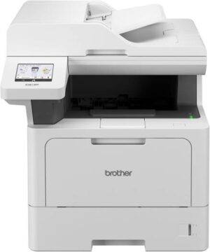 Brother DCP-L5510DW Mono Laser Printer, Print ,Scan, Copy, Up to 50 PPM Print Speed, Up to 1200 x 1200 DPI Resolution, 8.9cm Color Touchscreen Panel Operation, White | L5510DW