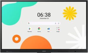 SAMSUNG WAF Series Interactive Display, 65" IPS Display, 4K UHD Resolution, 8ms Response Time, IR Touch Technology, WiFi + Bluetooth Connectivity, 12/7 Operation Time, Black | LH65WAFWLGCXUE