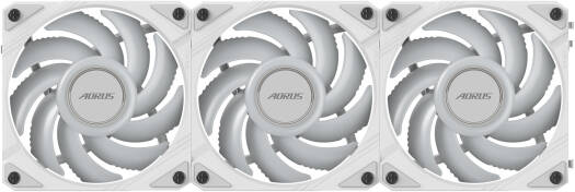 GIGABYTE AORUS EZ CHAIN FAN 120 ICE Case Fan, 120mm, 2000 RPM Fan Speed, 60 CFM Fan Airflow, Hydro-Dynamic Bearing Type, Pack of 3, White | GP-ECFAN1203-ICE - Image 7