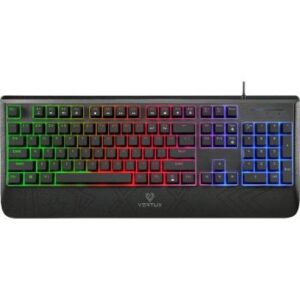 Vertux RaidKey Rapid Response, Rainbow Multi Color Wired, 25 Keys Anti Ghosting, Mechanical Gaming Keyboard | VE.RAIDKEY-EA.NC