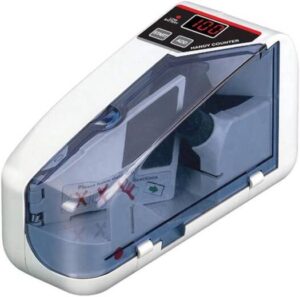 Portable Money Counter Machine DOMENS Mini Bill Counter, Add Mode 600pcs/min,Handy Counter Easy to Carry Cash Counting Machine, Suitable for Paper Currency Banknote Counter