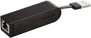 Dlink USB 2.0 Ethernet Adapter, Up To 480Mbps Speed, Plug-and-Play, Energy Saving, Black | DUB-E100