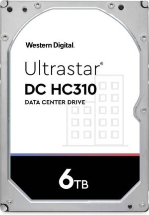 WD Ultrastar DC HC310 6TB SATA 6.0Gb/s, 3.5" Data Center Internal HDD, 243Mbps Sustained Transfer Rate, 7200 RPM Disk Speed, 256MB Cache Memory, 2 Million Hours MTBF | HUS726T6TALE6L4