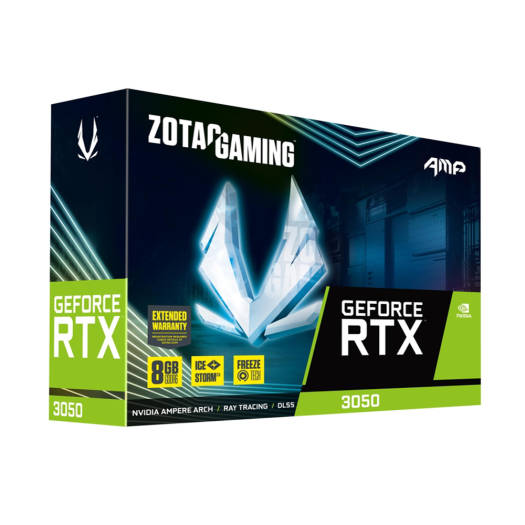 Zotac Gaming GeForce RTX 3050 AMP Graphics Card, 8GB GDDR6 128 Bit Memory, 2560 Cuda Cores, 1830 MHz Engine Clock, 14 Gbps, White LED Lighting, IceStorm 2.0, OpenGL 4.6, 8 Pin | ZT-A30500F-10M - Image 5