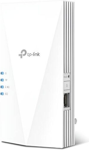 TP-Link AX3000 Mesh Range Extender, Dual Band WiFi 6, Roaming Redefined, Adaptive Path Selection, AP Mode, Uninterrupted Streaming, Built-In Access Point Mode, White | RE700X