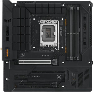 ASUS TUF Gaming B760M-BTF WIFI Micro-ATX Intel Motherboard, Intel B760 Chipset, 4x DDR5 DIMM Slot, 192GB Max Memory, 3. M.2 Slots, Wi-Fi 6 & Bluetooth v5.2 Connectivity, Black | 90MB1G50-M0EAY0