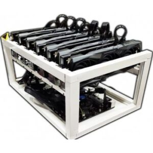 High-Performance Ethereum Mining RIG ( x6 GTX 2060 Edition 6GB . 2x 800W Gold PSU, Over Clock, Hash Ratio 180 MH/s )