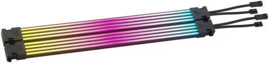 Corsair ARGB PSU Cable Strips, 2x Strips with 100 Individually Addressable RGB LEDs Each, Simple +5V ARGB Motherboard Control | CP-8920282