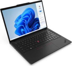 Lenovo ThinkPad T14 Gen5 Laptop, 14" WUXGA IPS Display, Intel Core Ultra 5 125U, 8GB RAM, 512GB SSD, Integrated Intel Graphics, Backlit English Keyboard, Windows 11 Pro, Black | 21ML000BGP