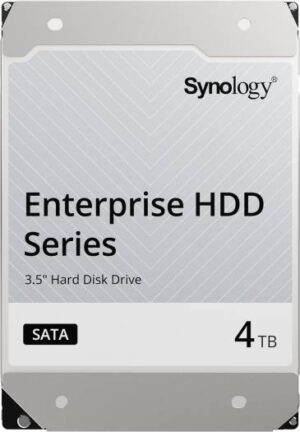 Synology 4TB HAT5300 SATA III 3.5" Internal Enterprise HDD, 7200 rpm Rotational Speed, 256MB Cache, Up to 243 MB/s Sustained Transfer Rate, 2.0 Million Hours MTTF | HAT5300-4T