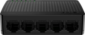 Tenda SG105M Switch, 5x Ethernet Ports, IEEE802.3 u/x /ab Network Standards, 10Gbps Switch Capacity, 7.44Mpps Forwarding Rate, Plug-and-Play, Black | SG105M