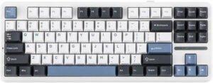 AULA F87 Pro Wireless Gasket Mechanical Keyboard, 87 Keys TKL Layout, 3ms Response Time, LEOBOG Nimbus V3 Switch, RGB Lighting, Hot-Swappable Key, Anti-Ghosting & N-Key Rollover, Smoke Blue | F87 Pro