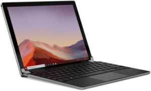 Brydge MS Surface 12.3 Pro+ Eng-Arabic Keyboard with Touchpad, Bluetooth Wireless Technology, 0-180° Viewing Angles, Up to 6-Month Battery Life, Adjustable Backlit Keys, Silver | BRY7011A