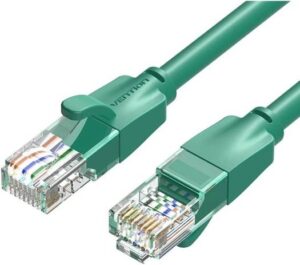 Vention Cat.6 UTP Patch Cable, IBE Series Copper-Clad Aluminum, 1000Mpbs Maximum Speed, 250MHz Stable Bandwidth, PVC Enclosure, 1 Meters, Black | IBEGF