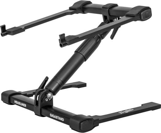 Headliners Gigastand USB Adjustable Laptop Stand with USB Hub, Fits Up to 17" Laptops, Telescoping Neck with 360˚ Rotation & Max Height of 16”, USB 2.0 Ports & (1) USB-C Port, Black | HL20014 - Image 7