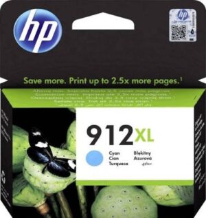HP 912 XL Ink Cartridge Original Cyan Ink Cartridge | 3YL81AE XL