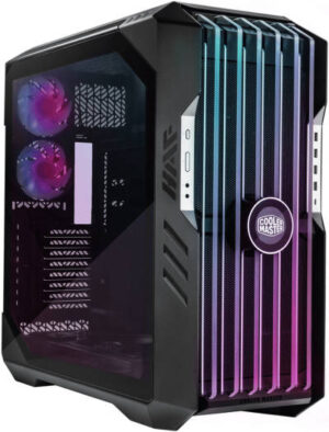 Cooler Master HAF 700 EVO E-ATX High Airflow PC Case, IRIS Customizable LCD .Breathable TG Front Panel, 200mm Sickleflow Fans, 1 x USB 3.2 gen 2 Type C, 4 x USB 3.2 gen 1 (3.0), Black | H700E-IGNN-S00