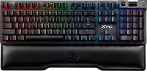 XPG Summoner RGB Mechanical Gaming Keyboard - Cherry MX RED Switch - Detachable Magnetic Wrist Rest - USB Passthrough & Media Controls | SUMMONER4A-BKCWW