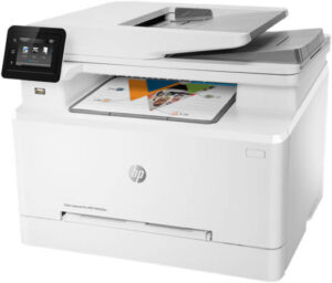 HP M283fdw Color LaserJet Pro Multi-Function Printer, Print, Copy, Scan, Fax, 22 ppm Print Speed, 600 x 600 dpi Resolution, 2.7" Color Touchscreen, 50-Page ADF for Scanning and Copying | 7KW75A
