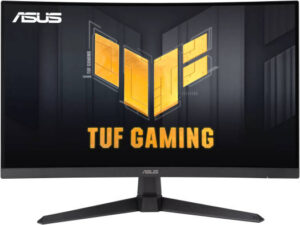 ASUS TUF Gaming VG27VQ3B Curved Monitor, 27" FHD Fast VA Display, 180Hz Refresh Rate, 1ms (GtG) Response Time, AMD FreeSync Technology, 16.7m Display Colors, Black | VG27VQ3B