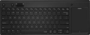 Rapoo K2800 Wireless TV Keyboard with Touchpad, Easy Media Control and Built-in Big Size Touchpad