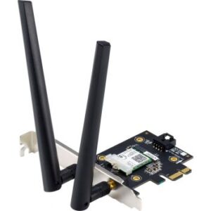 Asus PCE-AX3000 2402Mbps PCI Express WiFi Network adapter, PCIe - 802.11b/g/n, Bluetooth 5.0, 802.11ax (Wi-Fi 6) | 90IG0610-MO0R10