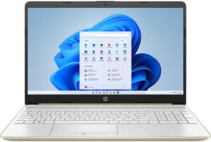 HP 15T-DW300 Home & Business Laptop, 15.6" Diagonal HD Display, Intel Core i7-1165G7 4.7GHz, 8GB RAM, 256GB SSD, Intel Iris Xe Graphics, Eng KB, Pale Gold | B9N3AV-5-PAGW11