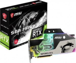 MSI Gaming RTX 2080 TI SEA Hawk EK X, GDRR6 352-bit, HDMI/DP/USB, Ray Tracing Turing Architecture, EKWB Graphics Card | 912-V371-079