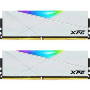 Adata XPG Spectrix D50 16GB (8GBx2) DDR4 RGB Desktop Memory, 3200MHz, CL16-20-20 Latency, 1.35 V, White | AX4U32008G16A-DW50