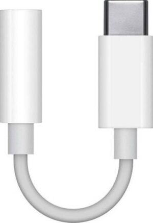 Apple USB-C Male to 3.5mm Female Headphone Jack Adapter, White | MU7E2ZM/A