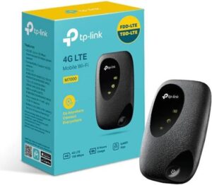 TP-Link 4G LTE Travel Mi-Fi Hotspot, 10 Device Connection, Compatible with Most Networks, 2000mAh Battery/8H Life, tpMiFi App, Black | M7000