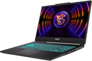 MSI Cyborg 15 A13VF Gaming Laptop, 15.6" FHD IPS 144Hz Display, Intel Core i7-13620H, 8GB DDR5 RAM, 512GB SSD, GeForce RTX 4060 8GB, Blue Backlit ENG-ARB K/B, FreeDOS, Black | 9S7-15K111-853