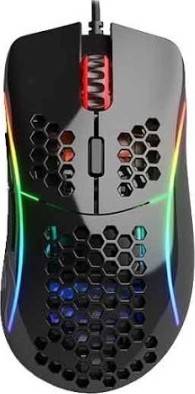 Glorious Model D Gaming Mouse, Honeycomb Shell, DPI Indicator, PIxArt 3360 Sensor, Glossy Black | GD-GBLACK