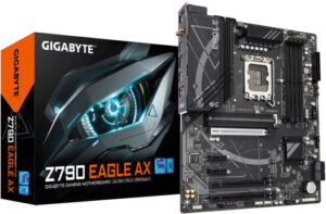 GIGABYTE Z790 Eagle AX LGA 1700 ATX Motherboard, Intel Z790 Express Chipset, 4x DIMM DDR5 Slots, Up to 256GB Max Memory, SMD PCIe 5.0 x16 Slots, 3x M.2 Slots | Z790-EAGLE-AX