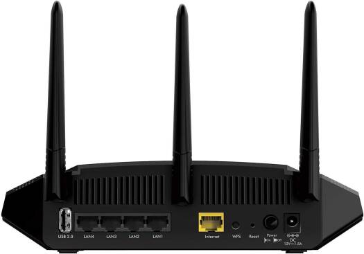 NETGEAR R6850 AC2000 Dual Band Gigabit WiFi Router with MU-MIMO, 2.4GHz & 5GHz, Up to 2000 Mbps WiFi Speed, Advanced QoS, High-power Antennas, USB 2.0 / Gigabit Ethernet, Black | R6850-100PES - Image 4
