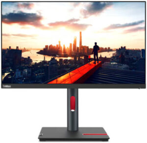 Lenovo ThinkVision P24h-30 Monitor, 24" IPS Display, QHD Resolution, 60Hz Refresh Rate, 4ms (Extreme Mode) Response Time, 16.7m Color Support, Anti-Glare Feature, Black | 63B3GAT6EU