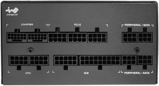 InWin P130II ATX12V V3.0 Full-Modular Power Supply, 1050W Power, 135mm FDB Fans, 80+ Platinum Efficiency, Active PFC, Zero RPM Fan Mode, SECC Material, Black | IW-PS-PII1300W - Image 4