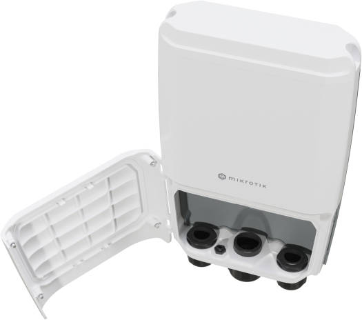 Mikrotik FiberBox Plus Cloud Router Switch, 1x 1G Ethernet Ports 4x 10G SFP+ Port, Weatherproof IP66 Outdoor Case, 800 MHz Frequency, 802.3af/at POE In, White | CRS305-1G-4S+OUT - Image 3