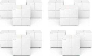 Tenda Nova MW6 WiFi Mesh AC1200 Gigabit Dual Band Router, (3-Pack x 4) 1200 Mbps, 3W Antenna Gain, Auto-Turbo Backhaul, Work w/ Alexa, White | Nova MW6 (3-Pack x 4)