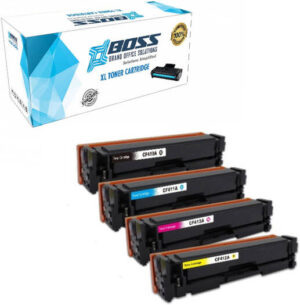 BOSS XL Compatible Toner Cartridge Replacement for HP410A, 2300 Pages Page Yield, Laser Print Technology, Standard Yield, CF412A, Yellow | CF411A Yellow