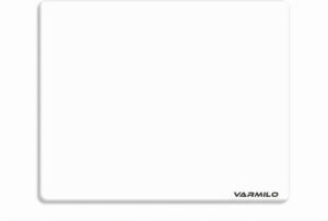 Varmilo Tempered Glass Mouse Pad, AF Surface Coating, Silicone Footbed, UV Primer, Large (500mm x 400mm x 3.2mm), White | ZDGF072-06