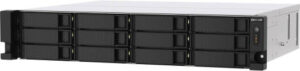 QNAP TS-1273AU-RP 12-Bay NAS Enclosure, AMD V1500B Quad-Core CPU, 32GB DDR4 RAM, 2 x 2.5G Ethernet Ports, 2 x PCIe 3.0 , 1 x Type-A USB 3.2 / 2 x Type-C USB 3.2, Gray | TS-1273AU-RP-32G