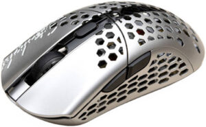 Finalmouse Starlight Pro-TenZ Small Lightweight Wireless Gaming Mouse, 20000 Max DPI, 6 Buttons, Bluetooth, Laser Tracking Method, 1000hz Polling Rate, Silver | Starlight ProTenZS