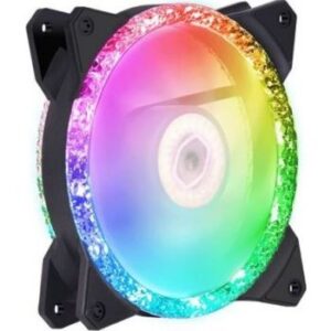 Cooler Master Masterfan MF120 120mm Prismatic RGB Case Fan, PWM Control for Computer Case, 3-Pin ARGB | MFY-B2DN-20NPA-R1